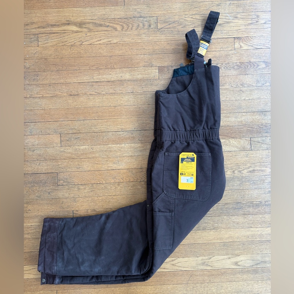 Carhartt WOMEN'S INSULATED BIBERALL - LOOSE FIT - WASHED DUCK - NWT 1X